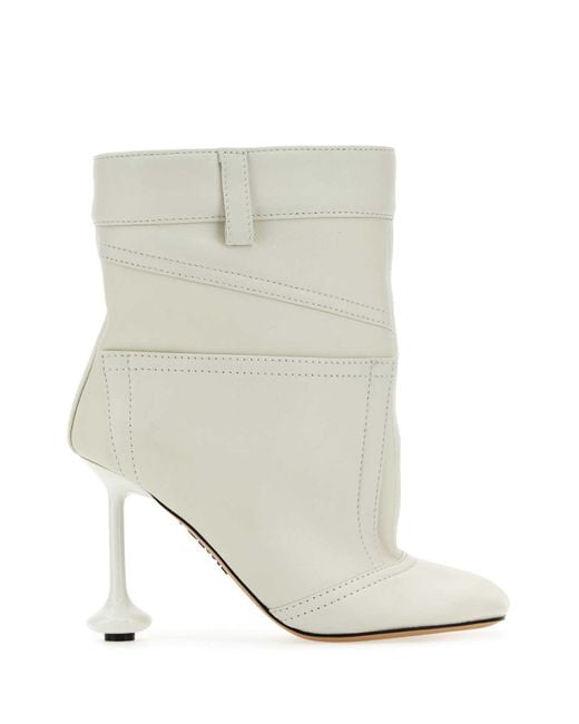 Loewe White Toy Ankle Booties