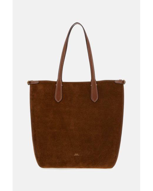 Polo Ralph Lauren Brown Bags Cow Suede Leather