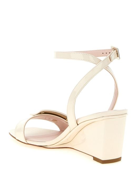 Roger Vivier Natural Belle Vivier Sandals