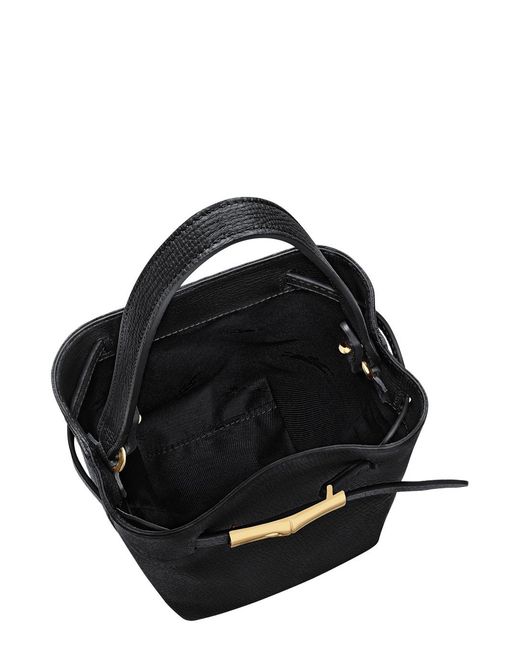 Longchamp Black Handbag Calf Leather Bag