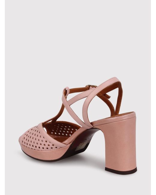 Chie Mihara Pink Kegy 92Mm Leather Sandals