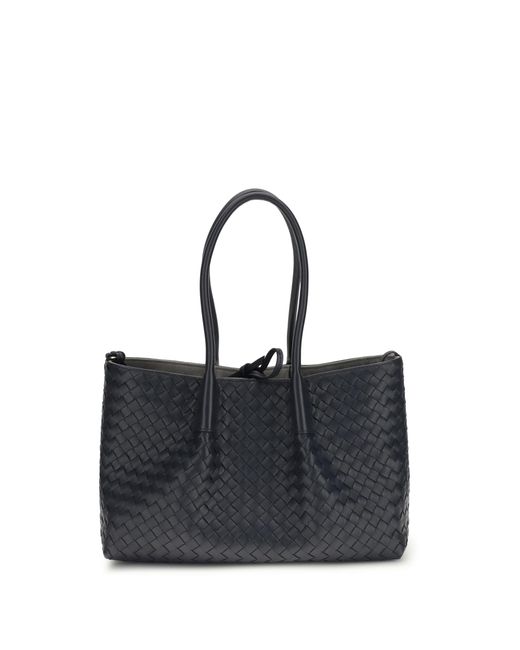 Bottega Veneta Black Tote Bag Pinacoteca Midnight-Basalt Calf Leather Shoulder