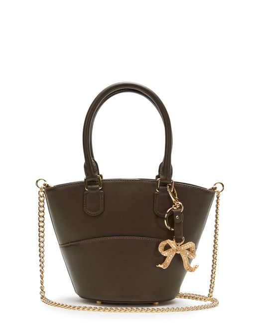 Self-Portrait Multicolor Leather Shoulder Bag With Iconic Charm