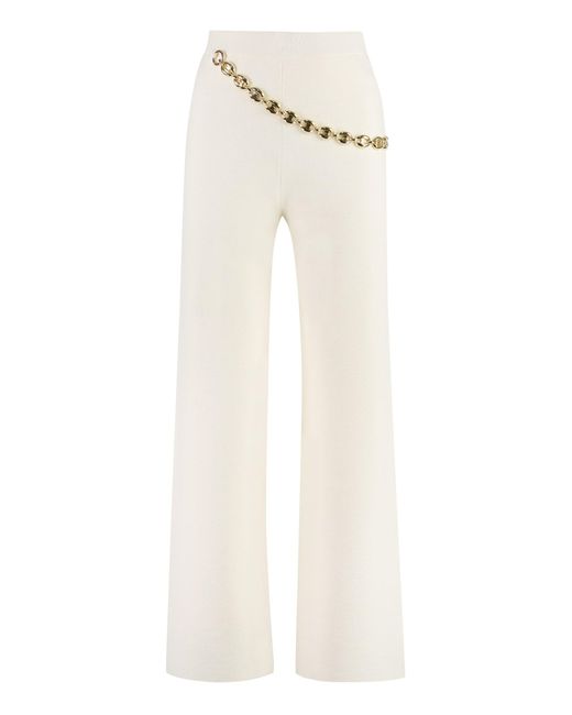 Rabanne White Knitted Trousers