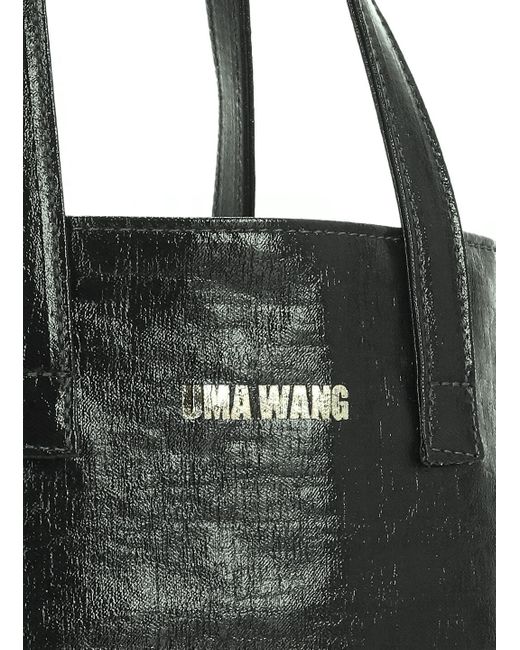 Uma Wang Black Medium Case Canvas Bag
