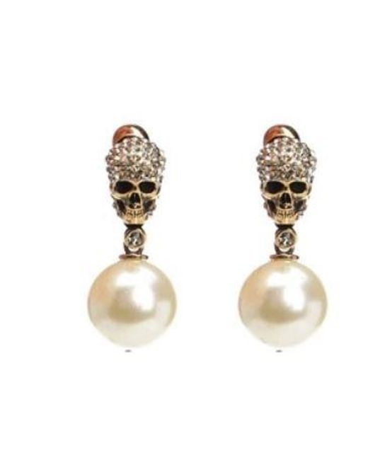 McQueen White Bijoux Brass