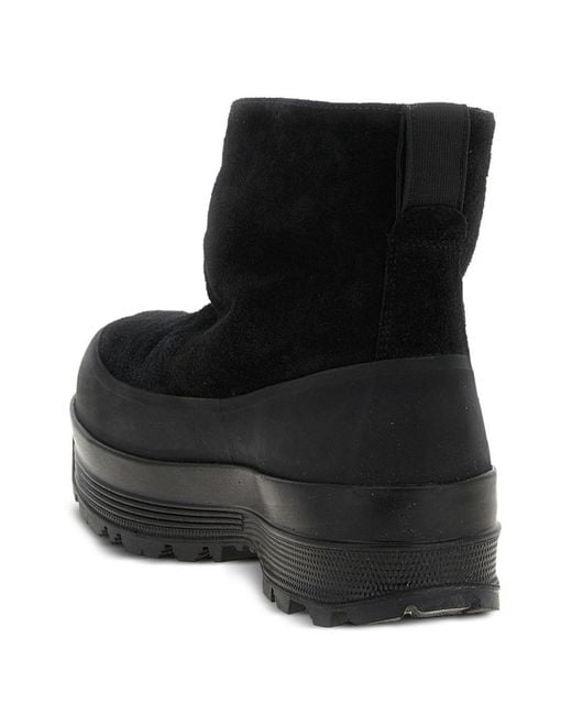Stone Island Black Boots Calfskin for men