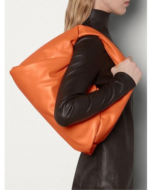 Bottega Veneta Orange The Shoulder Pouch Hobo Bag