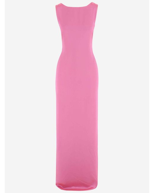 Stephan Janson Pink Silk Long Dress