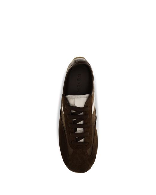 McQueen Black Sneakers Boxe Suede Upper Trainers