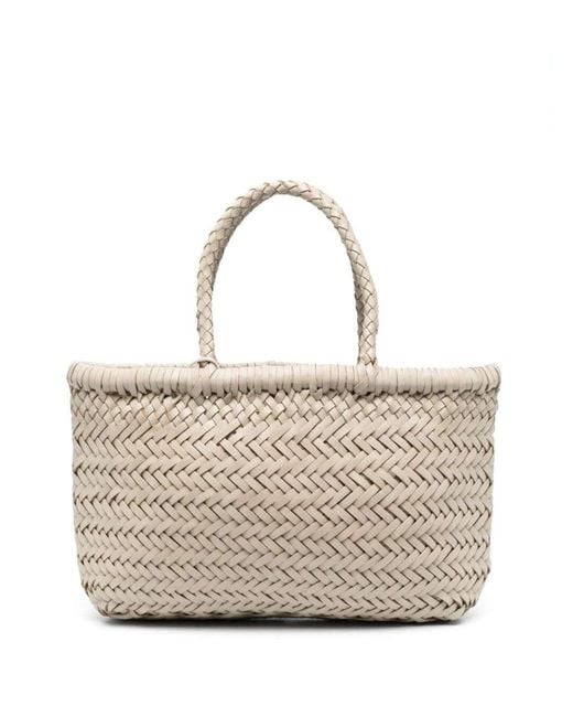 Dragon Diffusion Natural Handbag Mini Flat Gora Basket Handbags