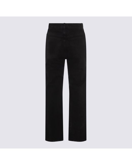 Khaite Black Cotton Jeans