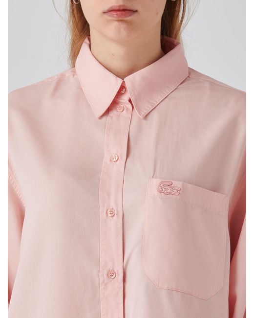 Lacoste Pink Lyocell Shirt