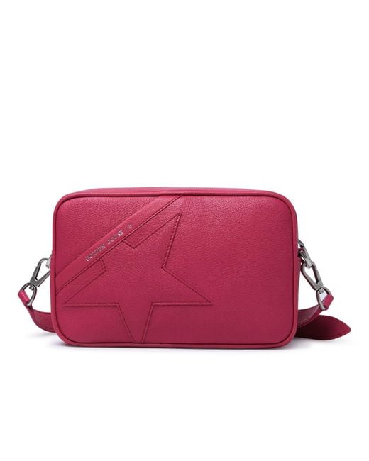 Golden Goose Deluxe Brand Red Star Hibiscus Leather Bag