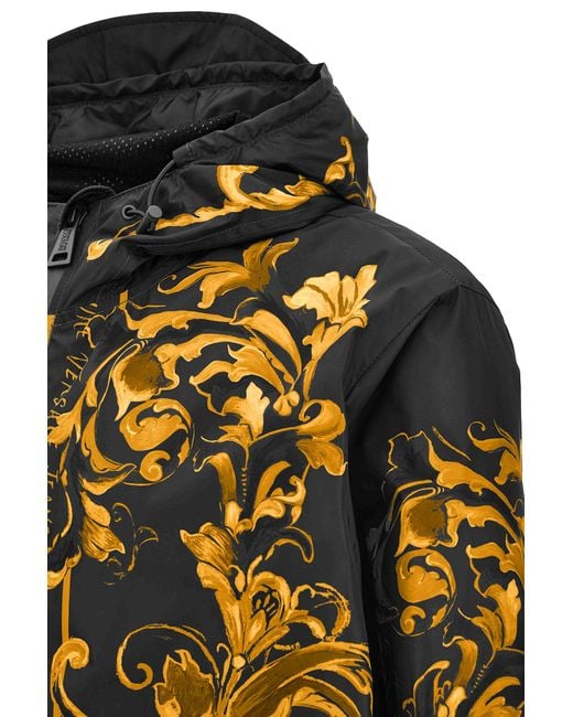Versace Black Jeans Couture Down Jacket for men