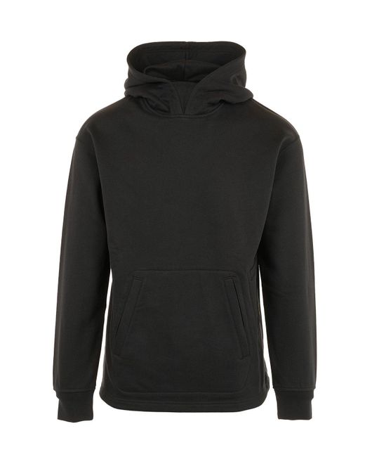 Y-3 Black Logo-Printed Jersey Hoodie