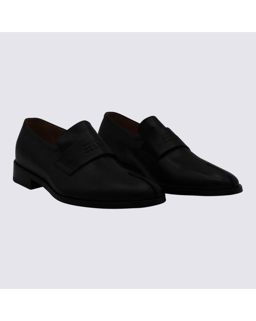 MM6 by Maison Martin Margiela Black Leather Loafers for men