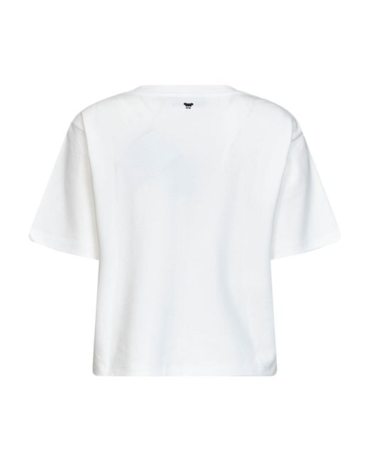 Weekend by Maxmara White T-Shirt Wkdsala Jersey Cotton T-Shirts & Jerseys