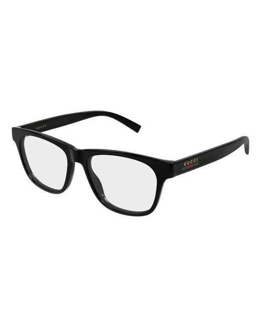 Gucci Black Eyeglasses Square Full Rim, Frame And Clear Demo Lens Gg2108O001 for men