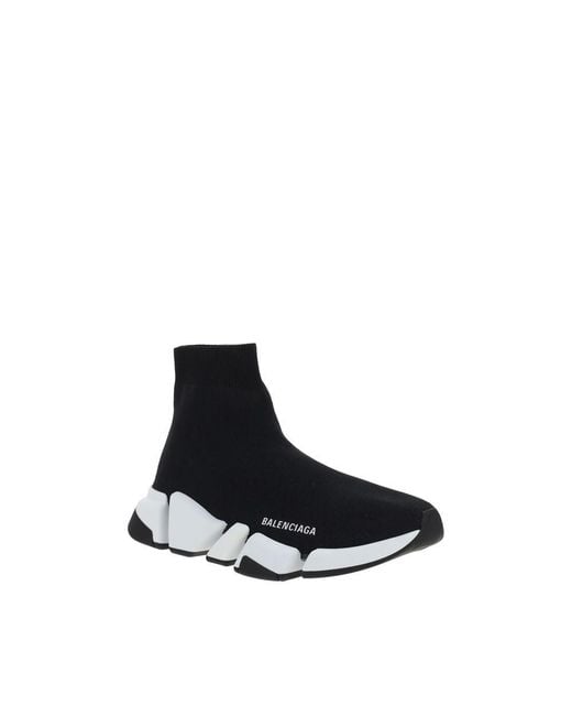 Balenciaga Black Polyester Athletic Sneakers