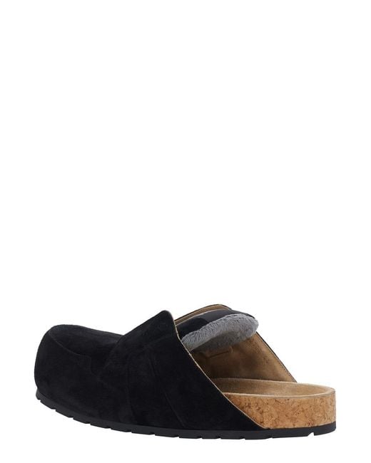 Balenciaga Black Mule Dumbo Suede Calf Leather for men