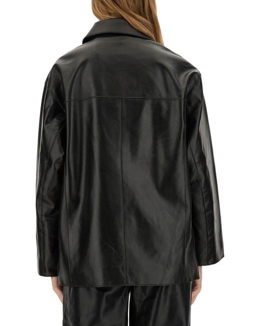 Stand Studio Black Elisia Leather Jacket