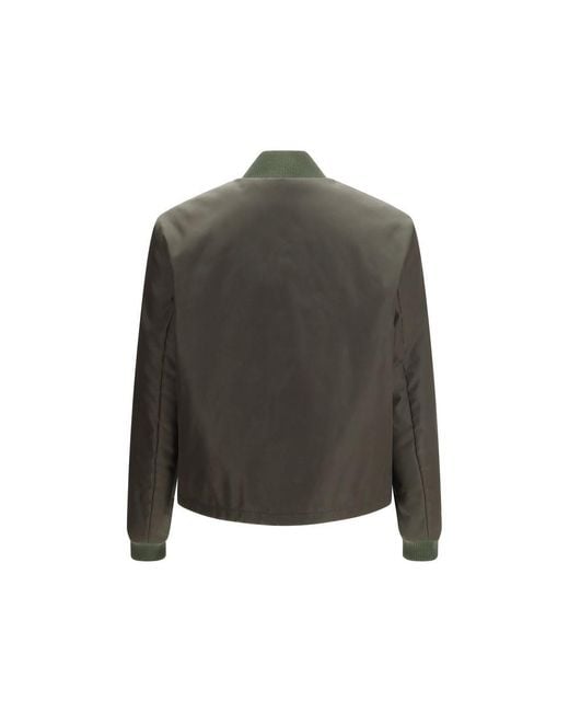 Prada Green Nylon Bomber Clothing for men