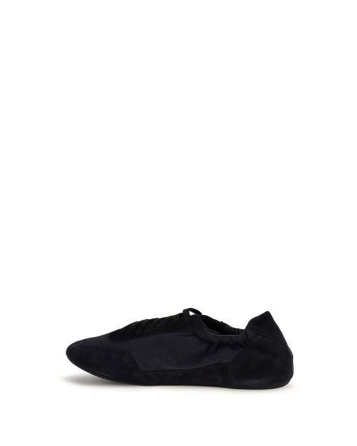 Prada Black Sneakers Collapse Re-Nylon Rubber (Sole) Lace-Up Shoes for men