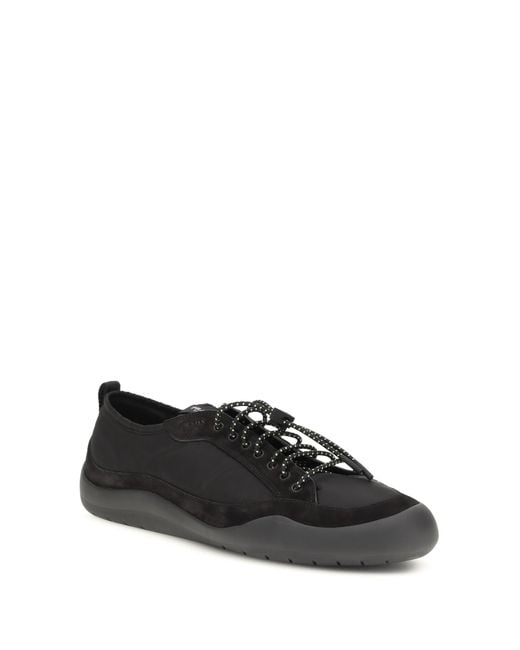 Prada Black Sneakers, Leather And Fabric Upper: Recycled Polyamide Trainers for men