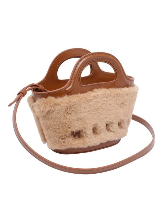 Marni Brown Tropicalia Handbag