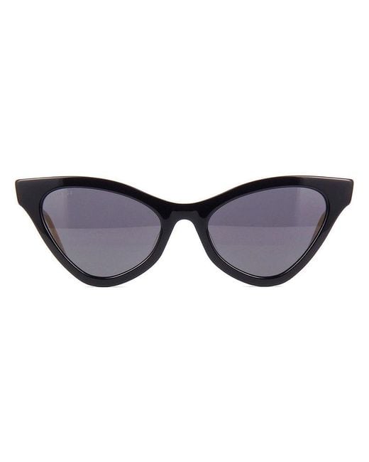 Gucci Black Sunglasses Cat Eye Full Rim, Frame And Lens Gg0597S001