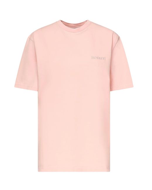 ROTATE BIRGER CHRISTENSEN Pink Oversized T-Shirt