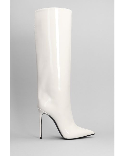 Le Silla White Eva 120 High Heels Boots