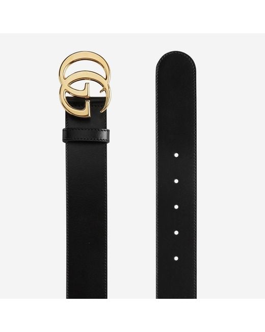 Gucci Black Leather Belt for men