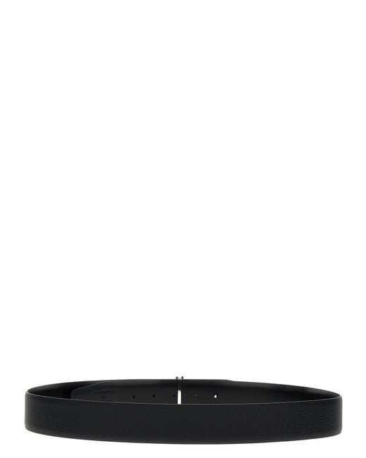 Tom Ford Black Logo Leather Belt for men