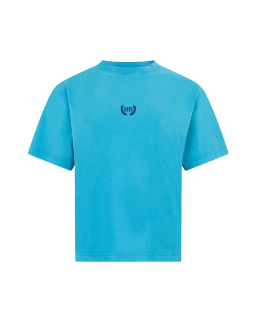 Balenciaga Blue T-Shirt Cotton T-Shirts & Jerseys