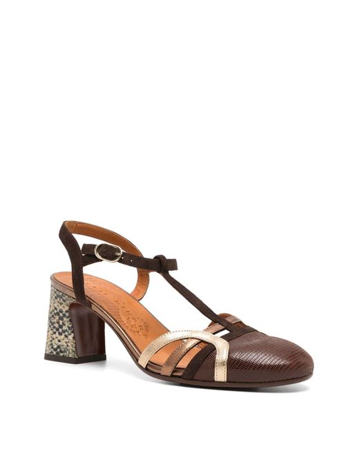 Chie Mihara Brown 55mm Fendy Leather Pumps