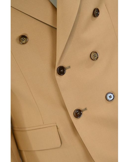 Daniele Alessandrini Natural Camel Double-Breasted Suit for men