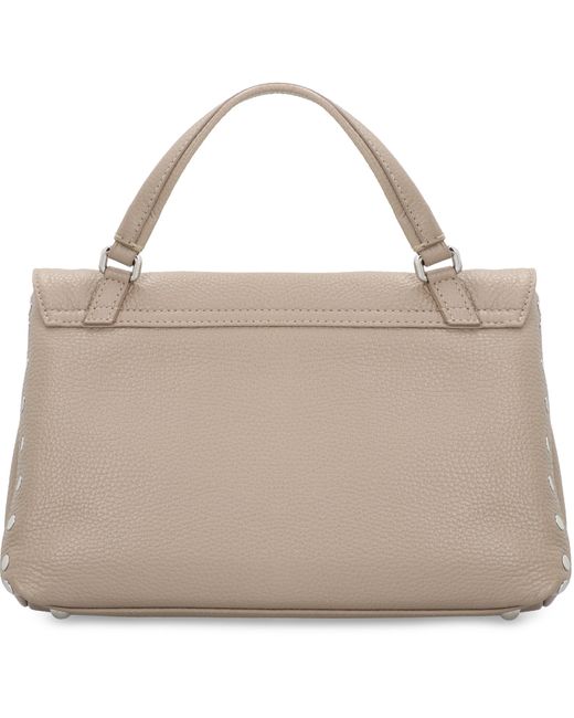 Zanellato Brown Elegant Daily Mini Leather Handbag With Accents