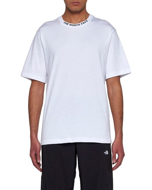 The North Face White Logo Printed Crewneck T-Shirt for men