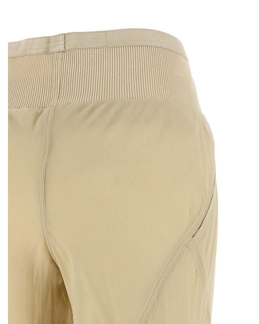 Rick Owens Natural Silk Flared Pants