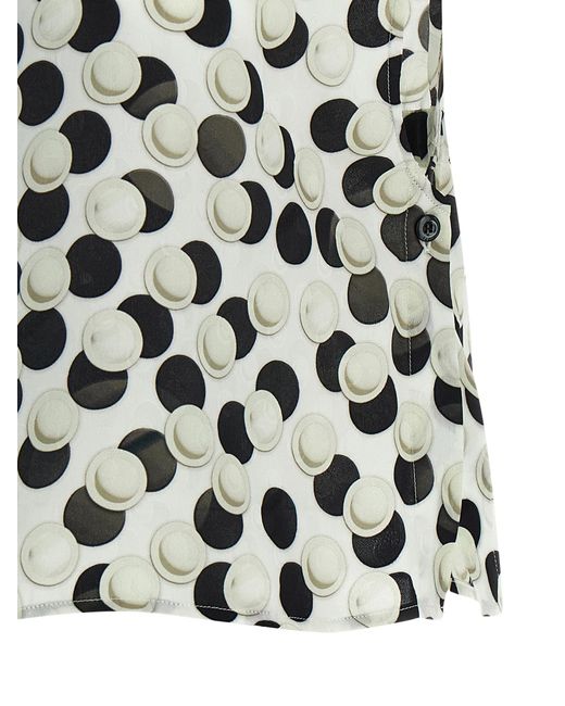 Fendi Black Polka Dot Crop Top