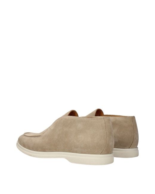 Eleventy Natural Leather Ankle Boots for men