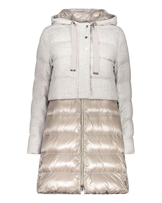 Herno Natural Hooded Down Jacket