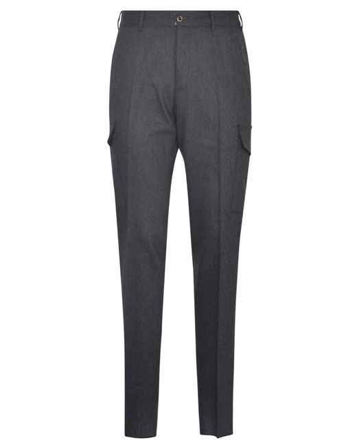 PT01 Gray Cargo Side Trousers for men