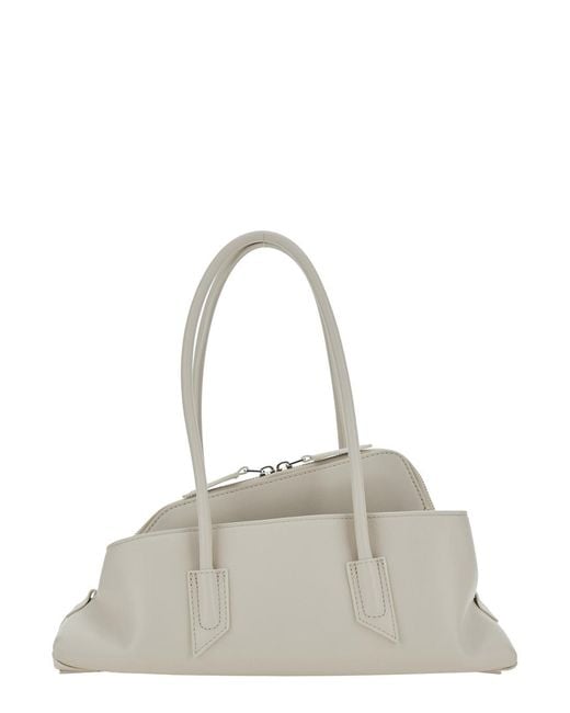 The Attico Natural Shoulder Bag La Passeggiata Leather