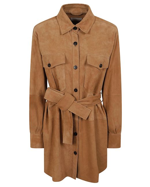 Antonelli Brown Camilla Shirt Camicia