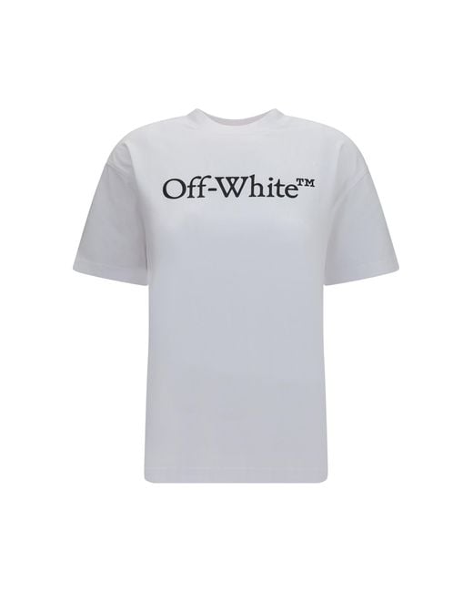 Off-White c/o Virgil Abloh Black T-Shirt Bookish- Cotton T-Shirts & Jerseys