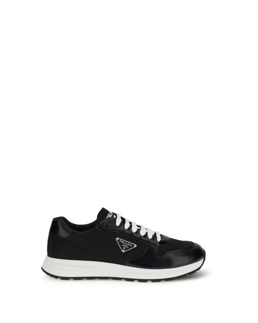 Prada Black Prax 01 Sneakers Lace Up for men