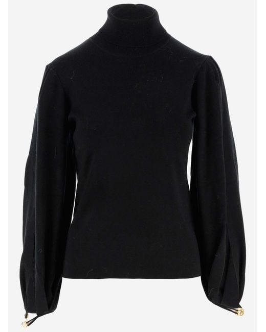 Chloé Black Pullover Wool-Blend